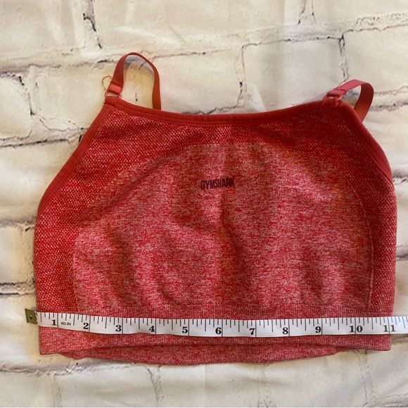 Gymshark Flex Strappy (LOW SUPPORT) Coral Heather Sports Bra - Picture 4 of 4